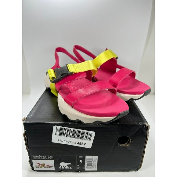 Sorel Kinetic™ Impact Sling‎ Cactus Pink/Jet 1 Women Size 9 B (M) - Picture 1 of 12